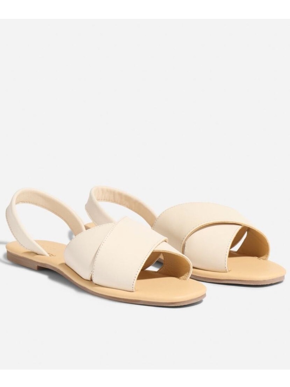 Nisolo Leather Crossover Sandals Shoes 9.5 Made In Peru